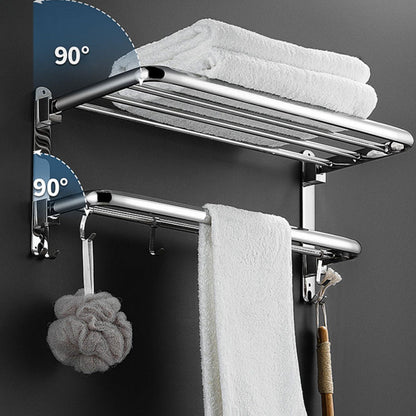 BowLift | Modern Stainless Steel Towel Bar Bathroom Shelf Bathroom Accessories Set