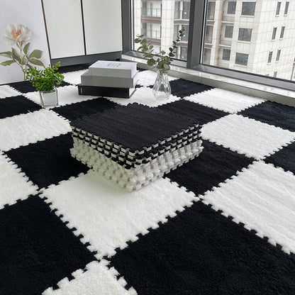 BowLift | Multicolored Level Loop Carpet Tile Non-Slip Composite Floor Tiles for Bedroom