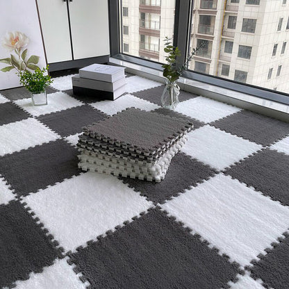 BowLift | Multicolored Level Loop Carpet Tile Non-Slip Composite Floor Tiles for Bedroom