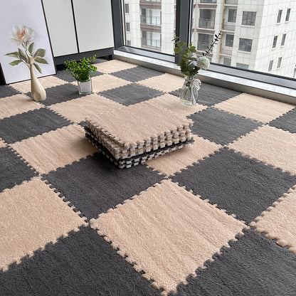 BowLift | Multicolored Level Loop Carpet Tile Non-Slip Composite Floor Tiles for Bedroom
