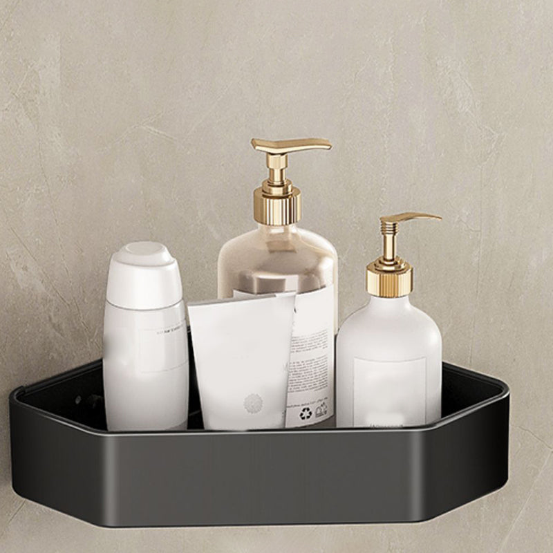 BowLift | Modern Bathroom Set Matte Black Bathroom Shelf Towel Holder Bathroom Accessories Set