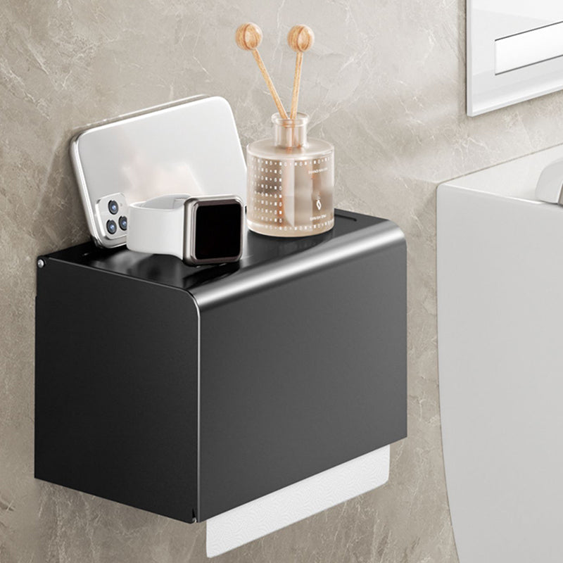 BowLift | Modern Bathroom Set Matte Black Bathroom Shelf Towel Holder Bathroom Accessories Set