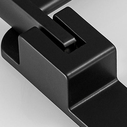 BowLift | Matt Black 5-piece Modern Bathroom Accessory Set with Shelf/Tower Bar & Paper Holder
