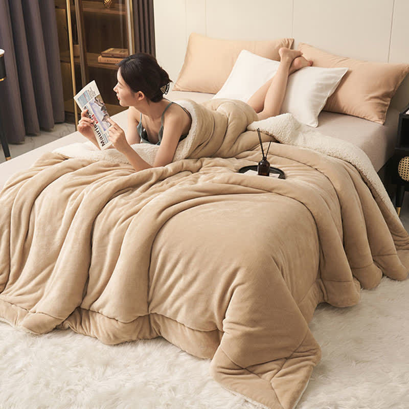 Skanto | Solid Double-Sided Velvet Cube Blanket