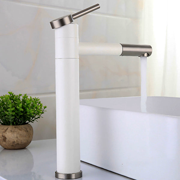 BowLift | Modern Vessel Sink Faucet Stainless Steel Single Handle Low Arc Pull Down Vessel Faucet