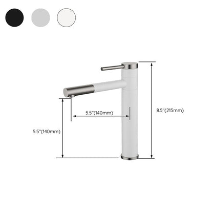 BowLift | Modern Vessel Sink Faucet Stainless Steel Single Handle Low Arc Pull Down Vessel Faucet