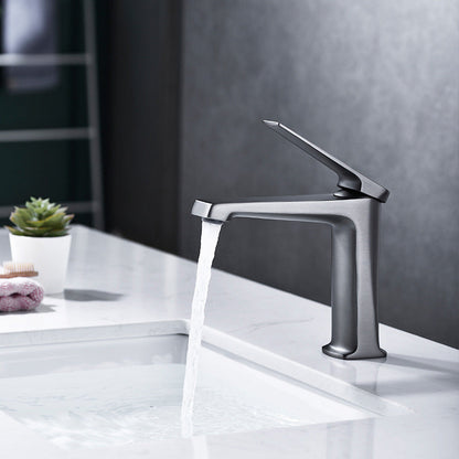 BowLift | Modern centerset bathroom faucet Solid color copper faucet for the bathroom