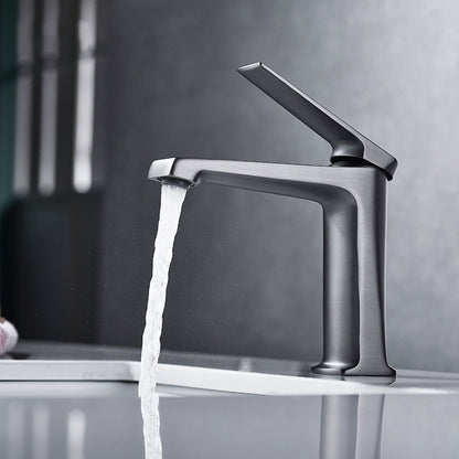 BowLift | Modern centerset bathroom faucet Solid color copper faucet for the bathroom