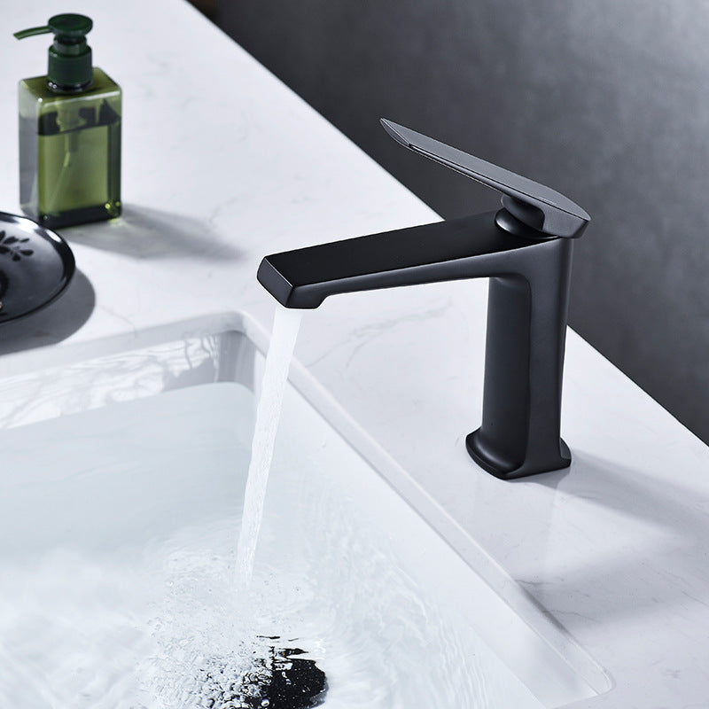 BowLift | Modern centerset bathroom faucet Solid color copper faucet for the bathroom