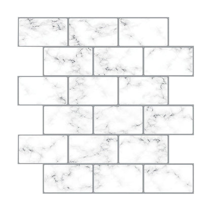 BowLift | Peel and Stick Wall Tile Water Repellent Rectangle PVC Peel & Stick Subway Tile