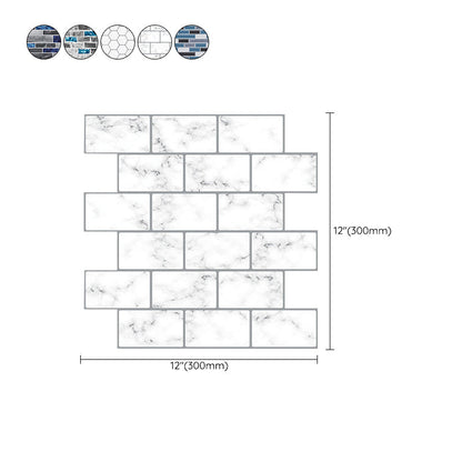 BowLift | Peel and Stick Wall Tile Water Repellent Rectangle PVC Peel & Stick Subway Tile