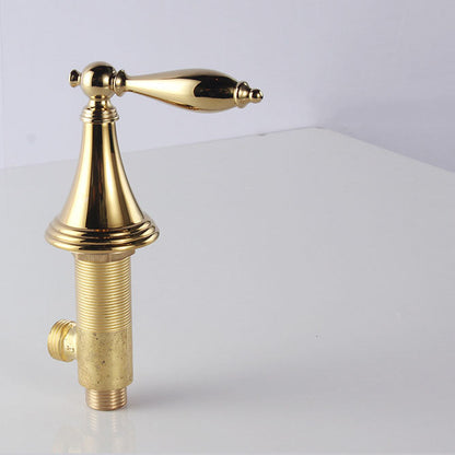 BowLift | Modern widespread sink faucet Simple bathroom double handle faucet with lever handle
