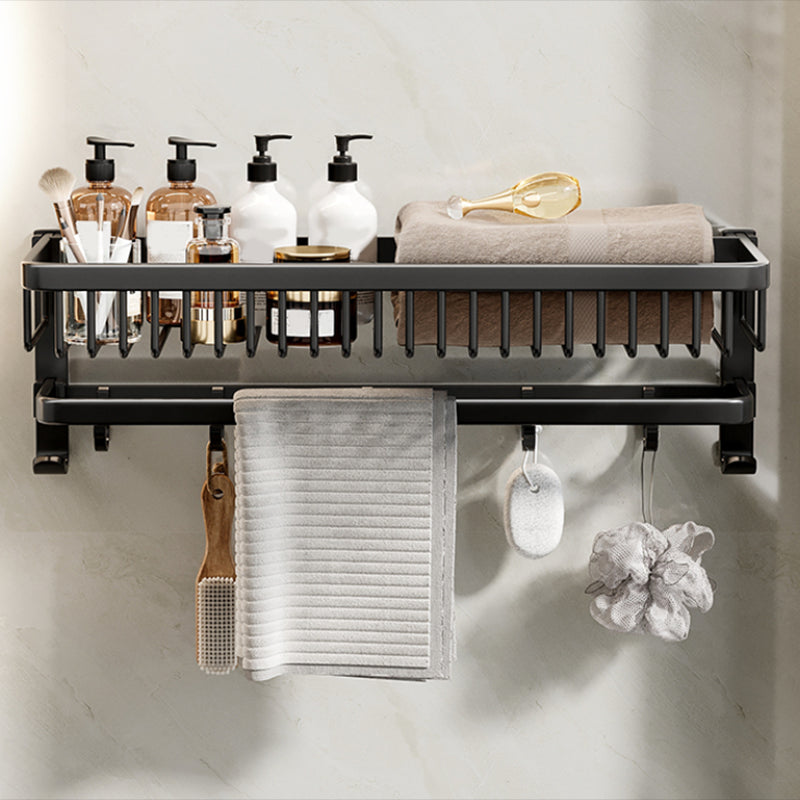 BowLift | Modern Bathroom Accessory Set Black Bathroom Shelf Bathroom Accessory Set