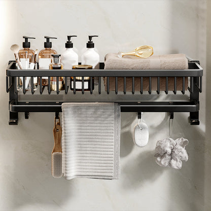 BowLift | Modern Bathroom Accessory Set Black Bathroom Shelf Bathroom Accessory Set