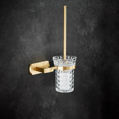 BowLift | Traditional Golden Bath Accessory Set Brass Bathroom Accessories Kit