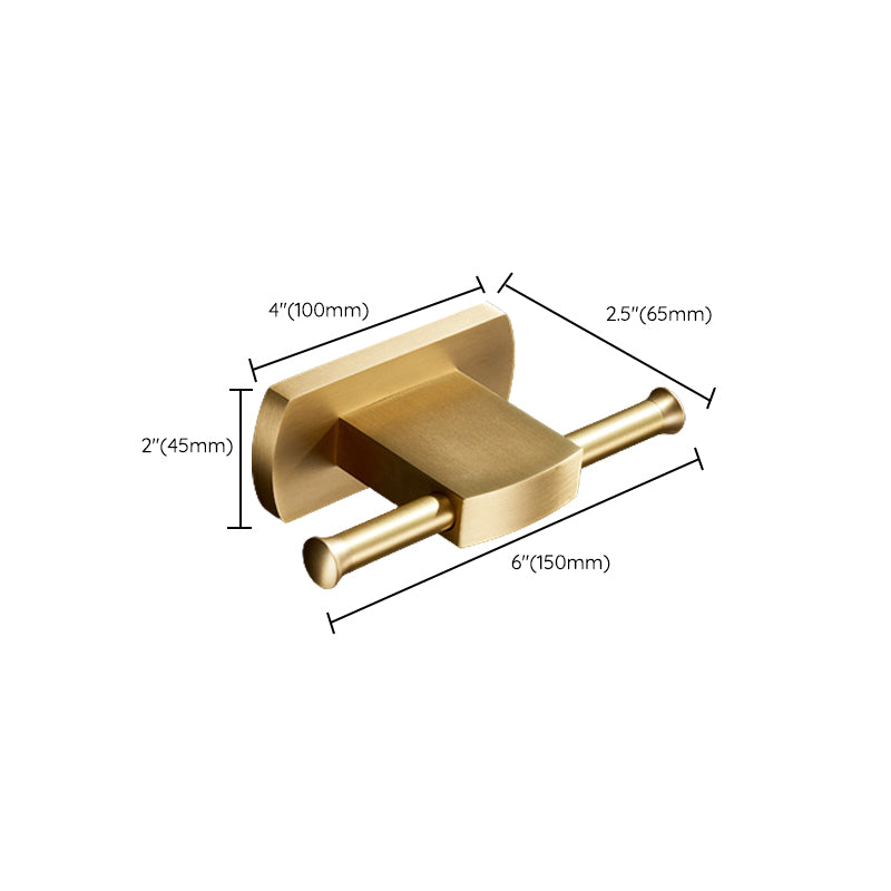 BowLift | Traditional Golden Bath Accessory Set Brass Bathroom Accessories Kit