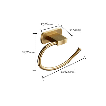 BowLift | Traditional Golden Bath Accessory Set Brass Bathroom Accessories Kit