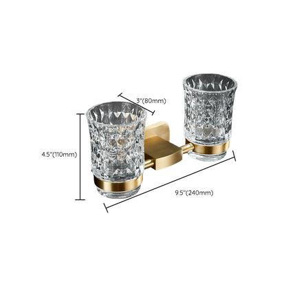 BowLift | Traditional Golden Bath Accessory Set Brass Bathroom Accessories Kit