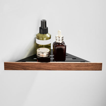 BowLift | Wood and Aluminum Bath Accessory Set Black Bathroom Accessory Kit