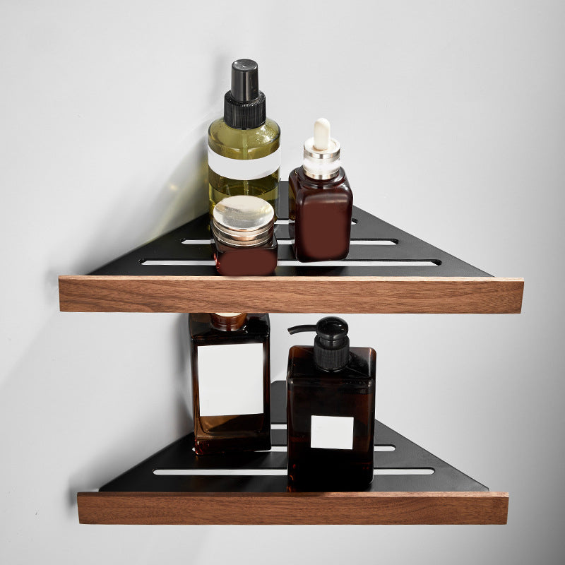 BowLift | Wood and Aluminum Bath Accessory Set Black Bathroom Accessory Kit