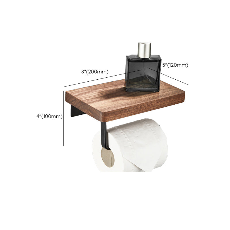 BowLift | Wood and Aluminum Bath Accessory Set Black Bathroom Accessory Kit