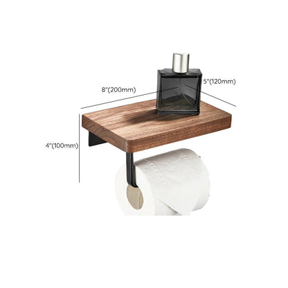 BowLift | Wood and Aluminum Bath Accessory Set Black Bathroom Accessory Kit