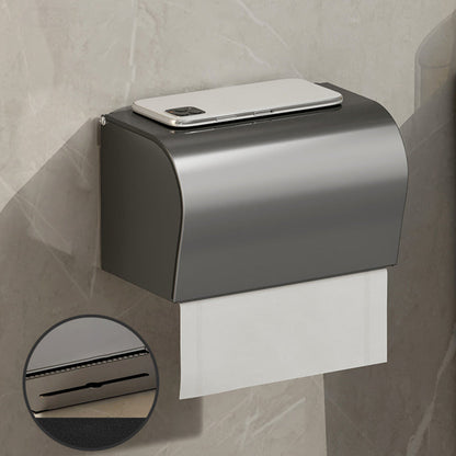 Contemporary Bathroom Accessory Set Grey Aluminium Bathroom Accessory Set