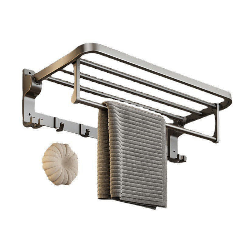 BowLift | Contemporary Bathroom Accessory Set Grey Aluminum Bathroom Accessory Kit