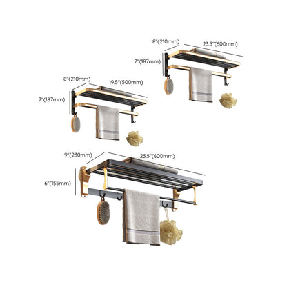 BowLift | Black & Brass Bathroom Set Modern Style Bathroom Accessories As Individual Piece Or As Set