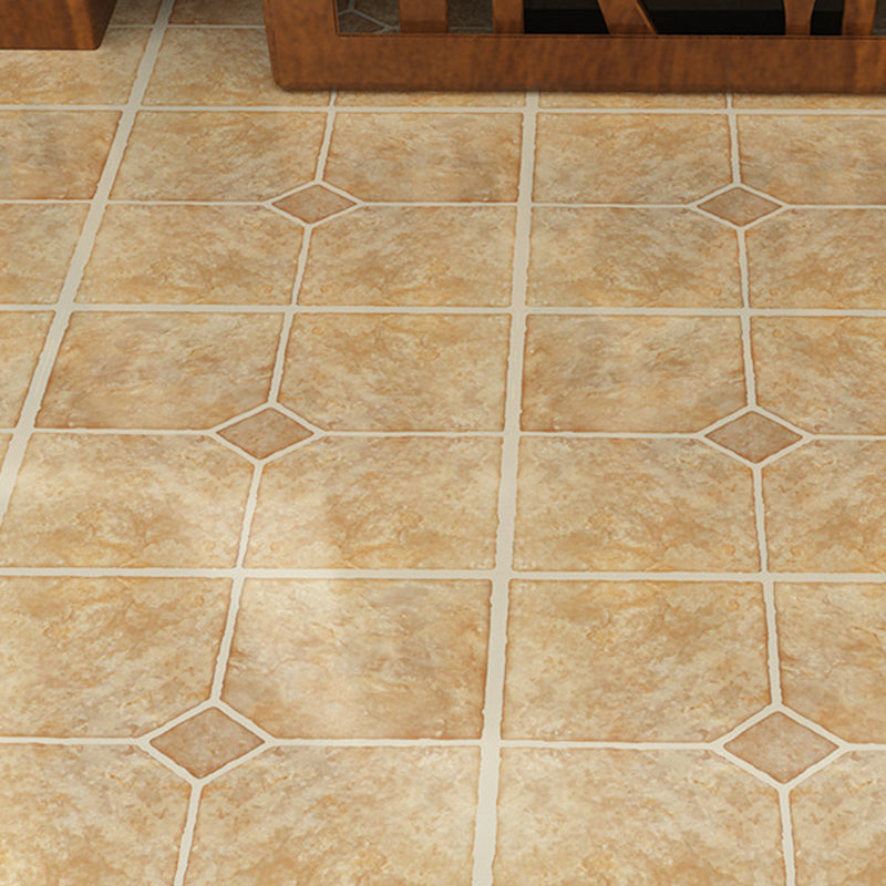 Peel-and-Stick PVC Floor Tiles with Diamond Look, 30.5 × 30.5 cm