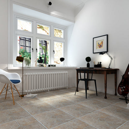 Peel-and-Stick PVC Floor Tiles with Diamond Look, 30.5 × 30.5 cm