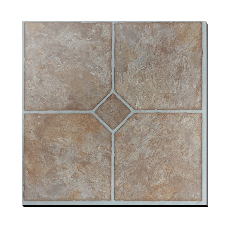 Peel-and-Stick PVC Floor Tiles with Diamond Look, 30.5 × 30.5 cm