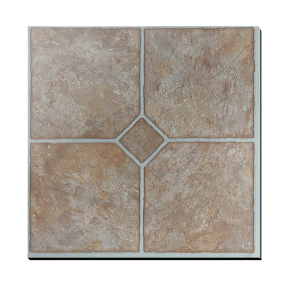 Peel-and-Stick PVC Floor Tiles with Diamond Look, 30.5 × 30.5 cm