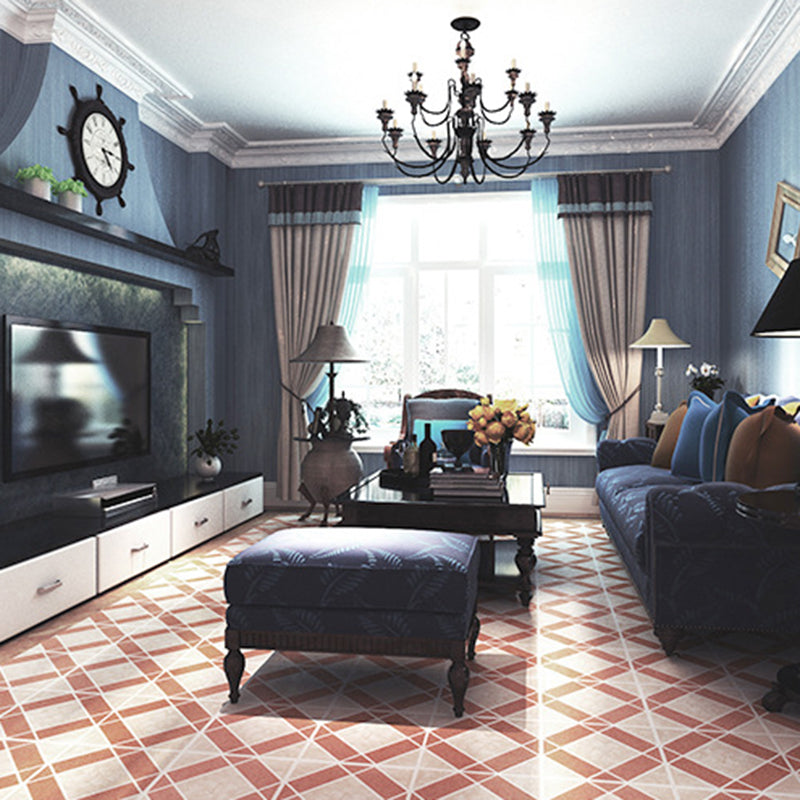 Peel-and-Stick PVC Floor Tiles with Diamond Look, 30.5 × 30.5 cm