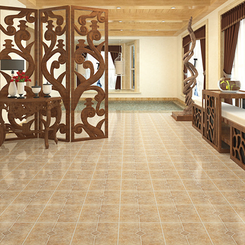 Peel-and-Stick PVC Floor Tiles with Diamond Look, 30.5 × 30.5 cm