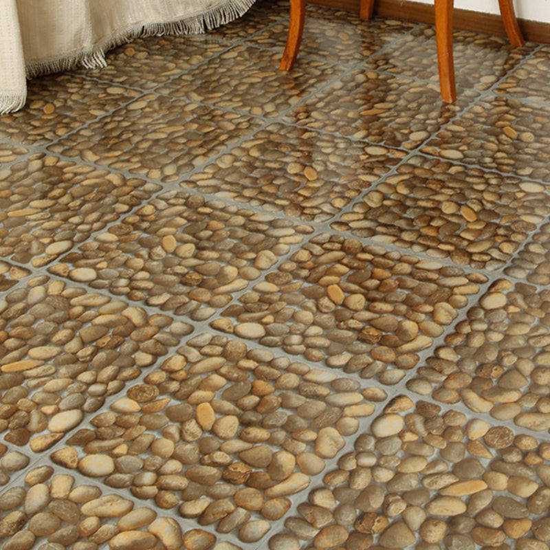 Peel-and-Stick PVC Floor Tiles with Diamond Look, 30.5 × 30.5 cm