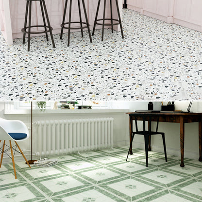 Peel-and-Stick PVC Floor Tiles with Diamond Look, 30.5 × 30.5 cm