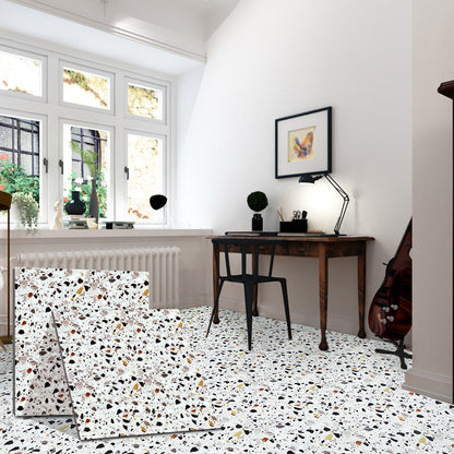Peel-and-Stick PVC Floor Tiles with Diamond Look, 30.5 × 30.5 cm