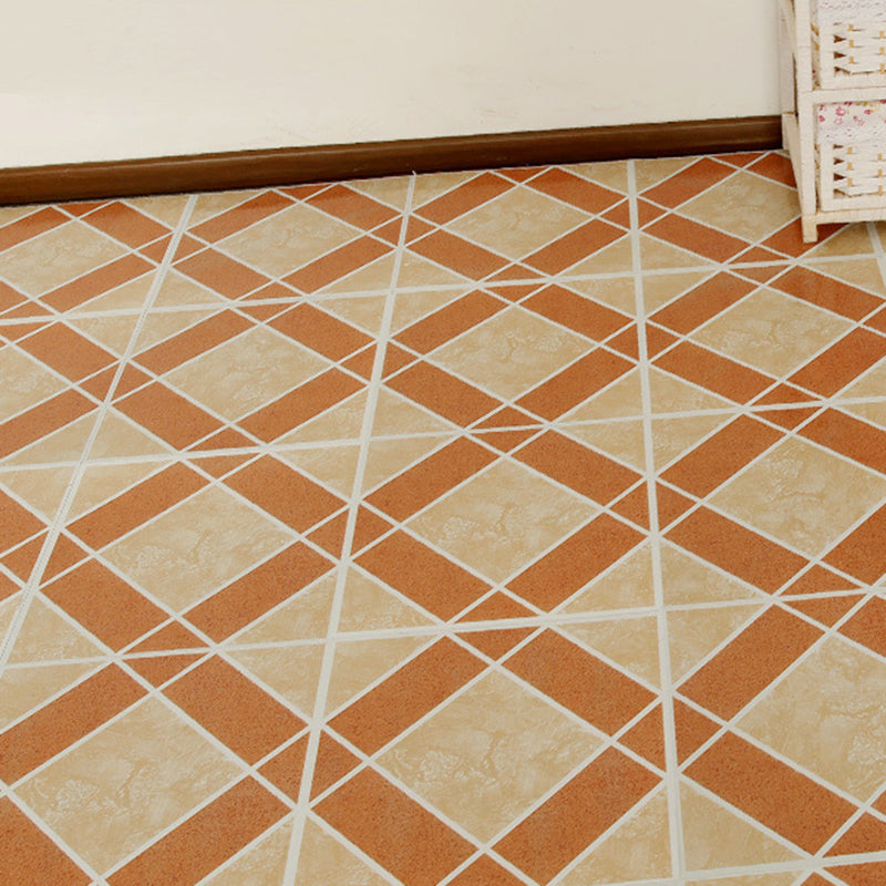 Peel-and-Stick PVC Floor Tiles with Diamond Look, 30.5 × 30.5 cm