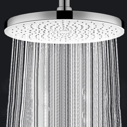 Round, Fixed High-Flow Shower Head with Air Injection, Wall Mounted