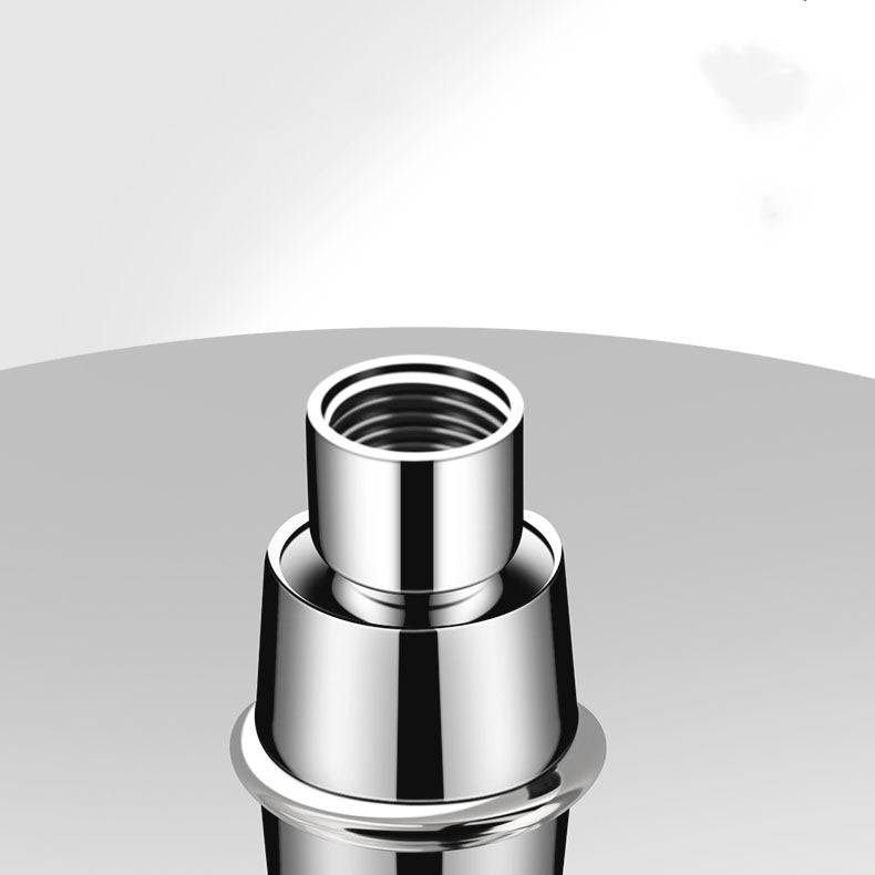 Round, Fixed High-Flow Shower Head with Air Injection, Wall Mounted