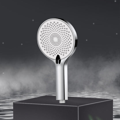Round, Fixed High-Flow Shower Head with Air Injection, Wall Mounted