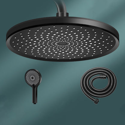 Round, Fixed High-Flow Shower Head with Air Injection, Wall Mounted