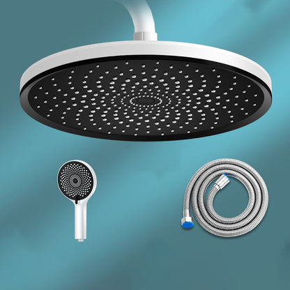 Round, Fixed High-Flow Shower Head with Air Injection, Wall Mounted