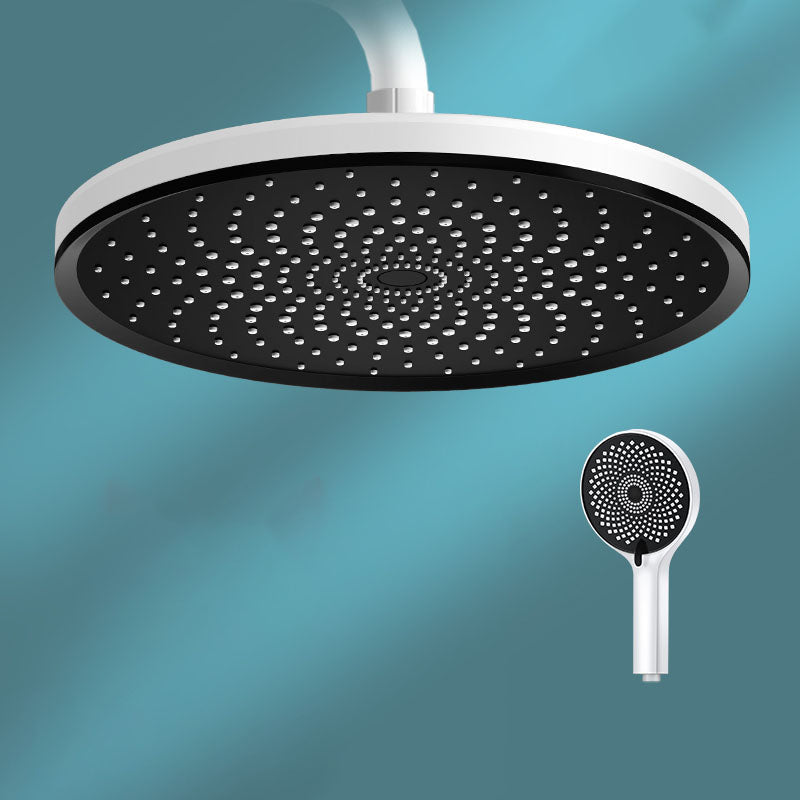 Round, Fixed High-Flow Shower Head with Air Injection, Wall Mounted