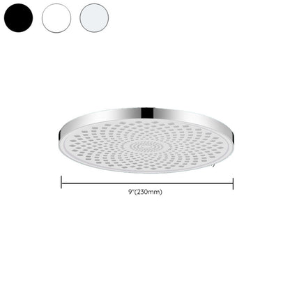 Round, Fixed High-Flow Shower Head with Air Injection, Wall Mounted