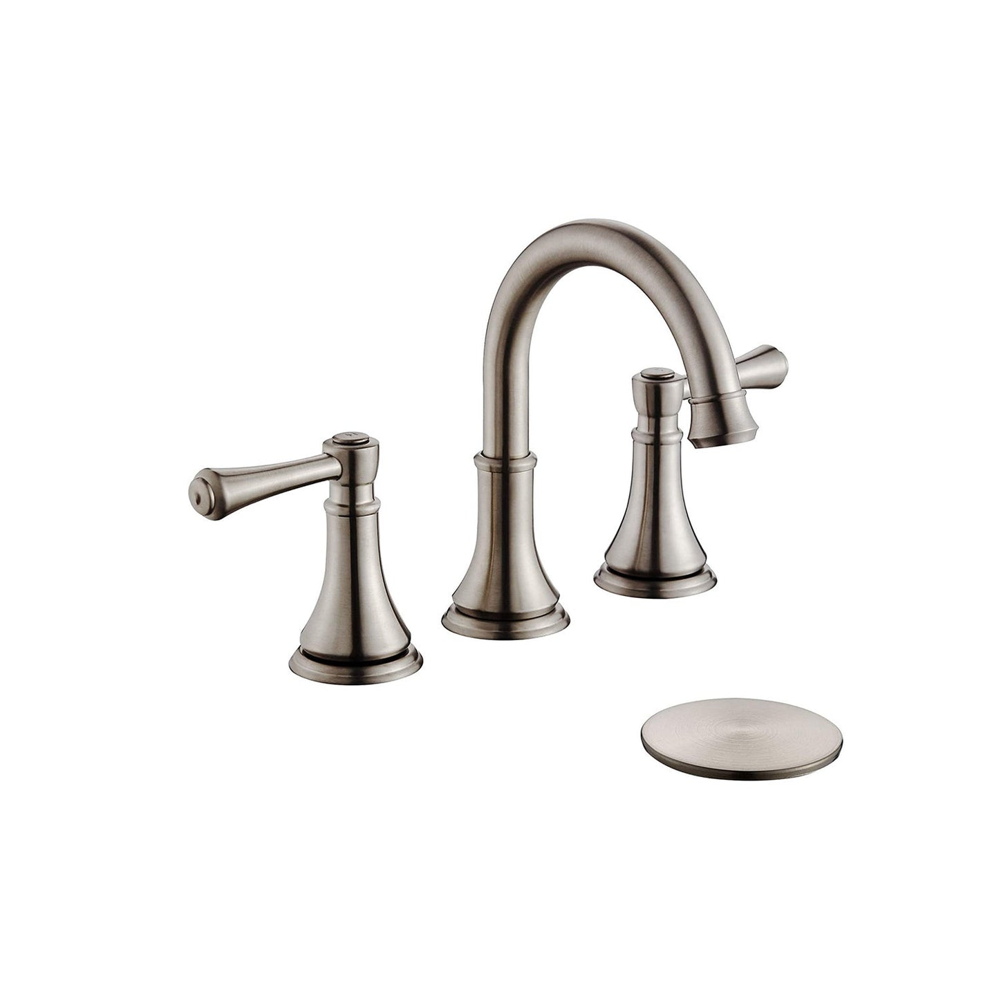BowLift | Modern Sink Faucet Widespread Faucet with 2 Handles and 3 Holes