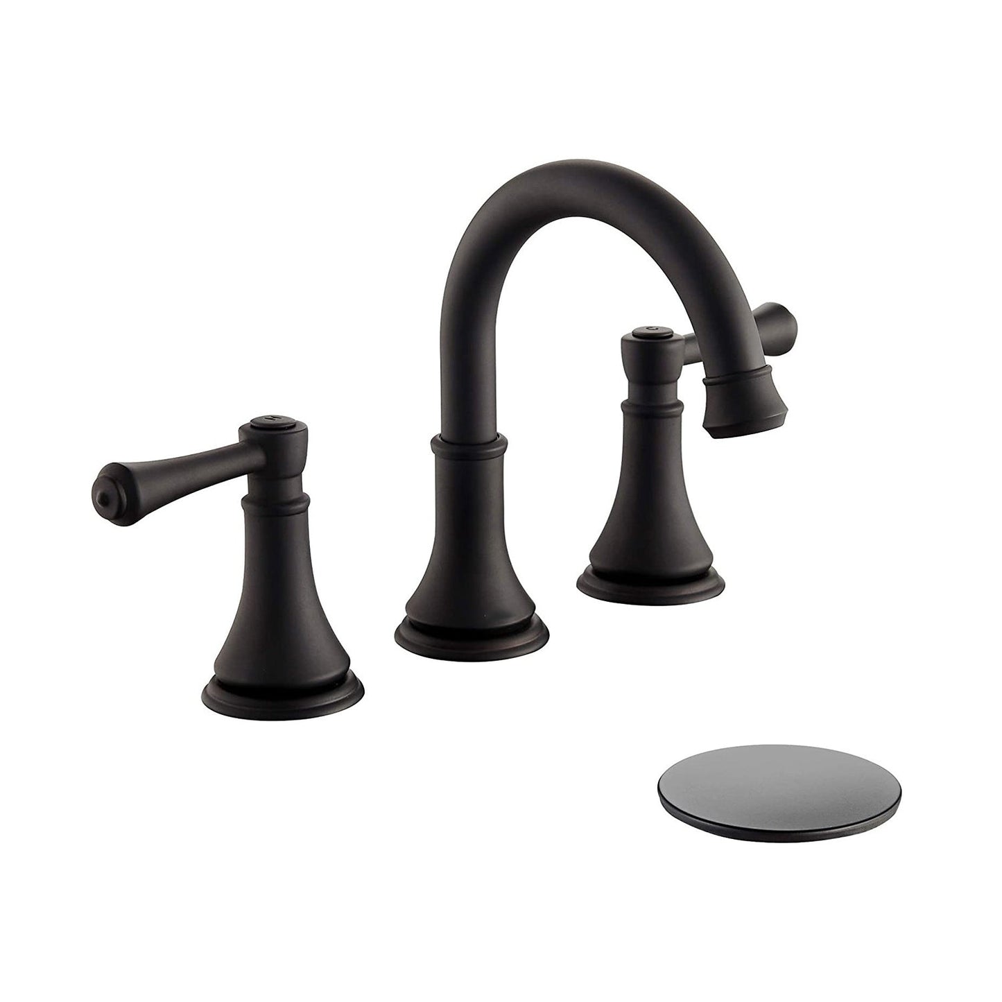 BowLift | Modern Sink Faucet Widespread Faucet with 2 Handles and 3 Holes