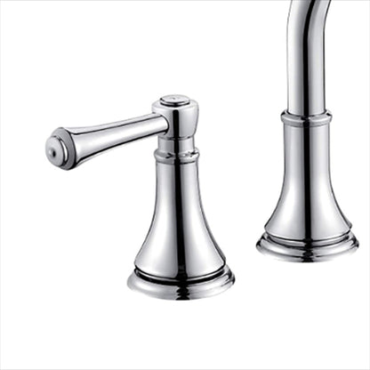 BowLift | Modern Sink Faucet Widespread Faucet with 2 Handles and 3 Holes