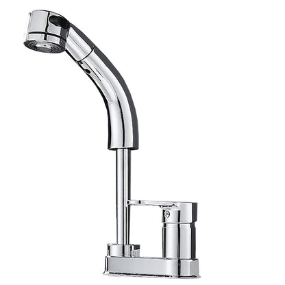 BowLift | Modern Style Sink Faucet Copper Handle Low Arc Pull-Out Sink Faucet